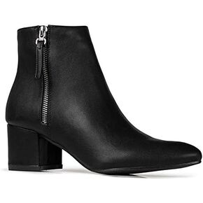 J. Adams Zuma Ankle Bootie – Closed Pointed Toe Low Block Heel Zip Up Boot in Kuwait