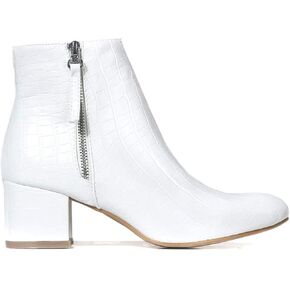 حذاء J. Adams Zuma Ankle Bootie - حذاء بسحاب وكعب منخفض ومقدمة مدببة مغلقة