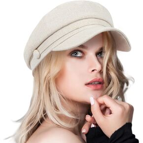 ColorSun Women's Newsboy Caps Beret Hat for Fashion Ladies Black Women's Newsboy Caps Beret Hat for Fashion Ladies