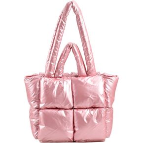 Puffy Tote Bag Padded Puffy Tote Lattice Handbags Large Puffer Tote Bag for Women Shoulder Bag Puffer Luxury Bags in Saudi Arabia