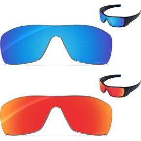 Tintart Performance Replacement Lenses Compatible with Oakley Batwolf OO9101 Polarized Etched - Value Pack