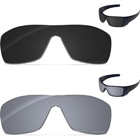 Tintart Performance Replacement Lenses Compatible with Oakley Batwolf OO9101 Polarized Etched - Value Pack