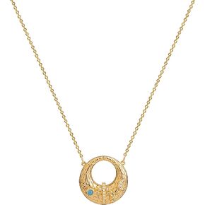 MTMY Gold Pendant Necklace for Women 14K Gold Plated Dainty Gold Necklace Simple Delicate Jewelry Gift