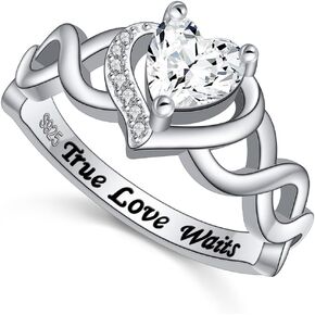 HOOHWE S925 الفضة الاسترليني 3D زهرة الورد حلقة مفتوحة / خاتم زفاف الزوجين / قنفذ البحر / الحب الحقيقي ينتظر خاتم قابل للتعديل مجوهرات للنساء في سن المراهقة in Kuwait