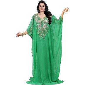 KoC Women's wear Dubai Kaftan Farasha Caftan Long Maxi Dress Abaya Jalabiya