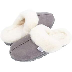 LUBOT Women's Fuzzy Slippers Furry Cozy Memory Foam Slippers Fluffy Plush Faux Fur Lined Anti-Skid House Shoes Indoor in Saudi Arabia