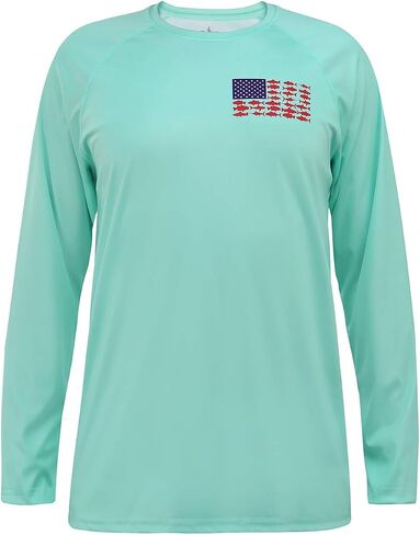 HDE Fishing Shirts for Men Long Sleeve UPF 50 Sun Protection Quick-Dry Outdoor Performance T-Shirt in Kuwait