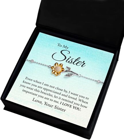 هدية إلى أختي، سوار من الفضة الإسترليني ومرصع بأحجار عباد الشمس المرصعة بالزركون الزركونيوم هدية للأخت in Kuwait