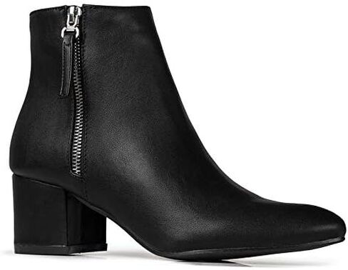 J. Adams Zuma Ankle Bootie – Closed Pointed Toe Low Block Heel Zip Up Boot in Kuwait