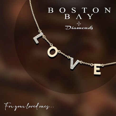 Boston Bay Diamonds Diamond Symbols of Love Pendant Necklaces for Women in .925 Sterling Silver - Choice of Style & Metal in Kuwait