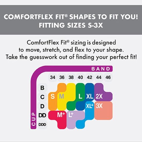 حمالة صدر نسائية لاسلكية ذات تغطية كاملة من Playtex Us4p31، عبوتان، مقاسات S-3x، M+-XL+ in Kuwait