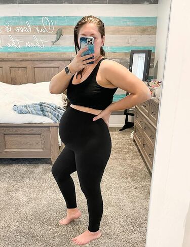 طماق الأمومة سلسة من بيوتي فوق العثرة / غير شفافة سراويل الأمومة الأساسية غير رسمية in Kuwait