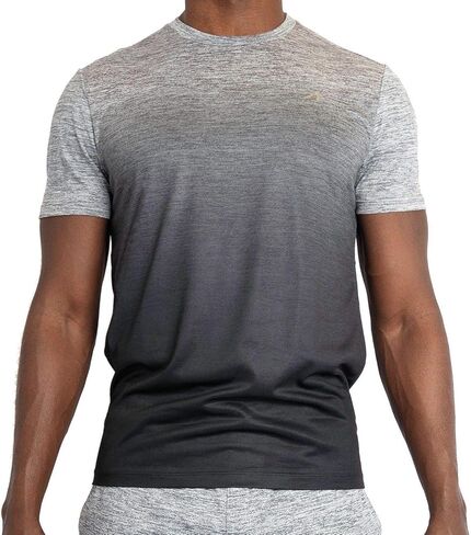 تي شيرت Alive الرجالي ذو الملابس النشطة بأكمام قصيرة وأعلى أداء للتمرين وقصة ضيقة قابلة للتمدد وسريع الجفاف ورياضي Dri Fit in Kuwait
