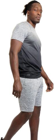 تي شيرت Alive الرجالي ذو الملابس النشطة بأكمام قصيرة وأعلى أداء للتمرين وقصة ضيقة قابلة للتمدد وسريع الجفاف ورياضي Dri Fit in Kuwait