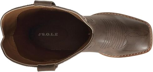 J's.o.l.e Cowboy Boots for Men Wide Square Toe Mid Calf Rodeo Country Western Boots in Saudi Arabia