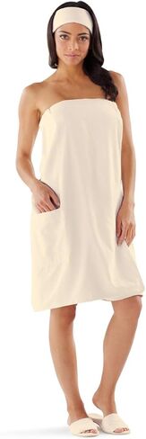 Boca Terry Women's Spa Wrap - Microfiber - White - XXL in Saudi Arabia