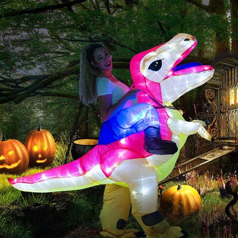 Adult Inflatable Costumes T-rex Dinosaur Rider, Hallowen Blow Up in Saudi Arabia