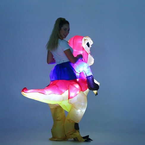 Adult Inflatable Costumes T-rex Dinosaur Rider, Hallowen Blow Up in Saudi Arabia