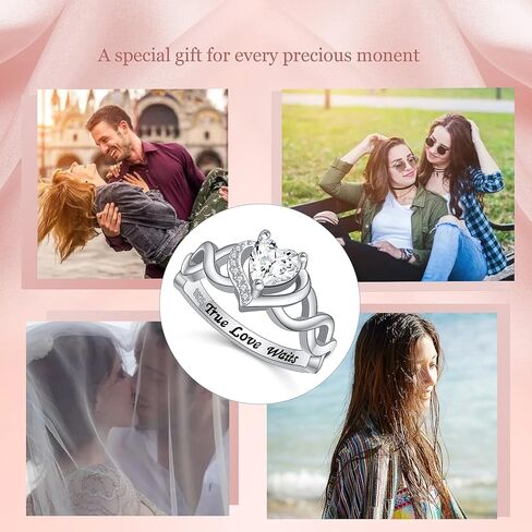 HOOHWE S925 الفضة الاسترليني 3D زهرة الورد حلقة مفتوحة / خاتم زفاف الزوجين / قنفذ البحر / الحب الحقيقي ينتظر خاتم قابل للتعديل مجوهرات للنساء في سن المراهقة in Kuwait