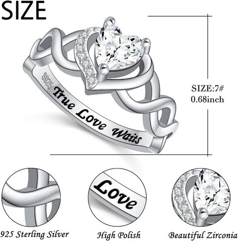 HOOHWE S925 الفضة الاسترليني 3D زهرة الورد حلقة مفتوحة / خاتم زفاف الزوجين / قنفذ البحر / الحب الحقيقي ينتظر خاتم قابل للتعديل مجوهرات للنساء في سن المراهقة in Kuwait