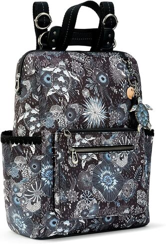 Sakroots Women's Loyola Backpack in Eco-Twill, Adjustable Crossbody Strap, Multifunctional Bag with Laptop Compartment, Convertible Purse, Indigo Spirit Desert, One Size in Kuwait