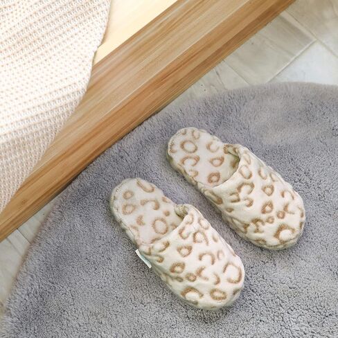شباشب منزلية للسيدات بطبعة جلد الفهد - أحذية داخلية ناعمة وخفيفة الوزن للسيدات in Kuwait