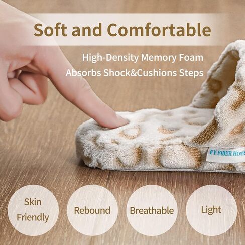 شباشب منزلية للسيدات بطبعة جلد الفهد - أحذية داخلية ناعمة وخفيفة الوزن للسيدات in Kuwait