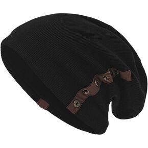 قبعة Ruphedy Slouchy للرجال والنساء من القطن طويلة كبيرة الحجم قبعة صيفية وشتوية