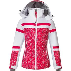 HOUZONIY Women's Ski Jacket and SnowSuit Waterproof Insulated,Ski Jacket and Pants Set for Ladies,Winter Coat for Skiing