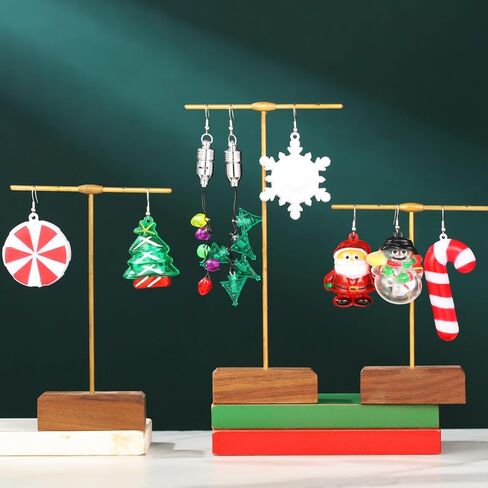 Equsion 10 Pairs Christmas Light up Earrings Christmas Light up LED Earrings Christmas Flashing Earrings Set for Women Girls Party Cosplay Costume in Saudi Arabia