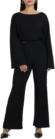 مجموعة ملابس رياضية للنساء من AUBG مكونة من قطعتين وبنطلون رياضي قصير وزي المطار للنساء in Kuwait