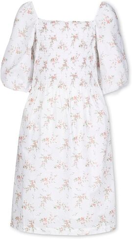 فستان Hope & Henry النسائي من القطن العضوي ذو الأكمام الفقاعية in Kuwait