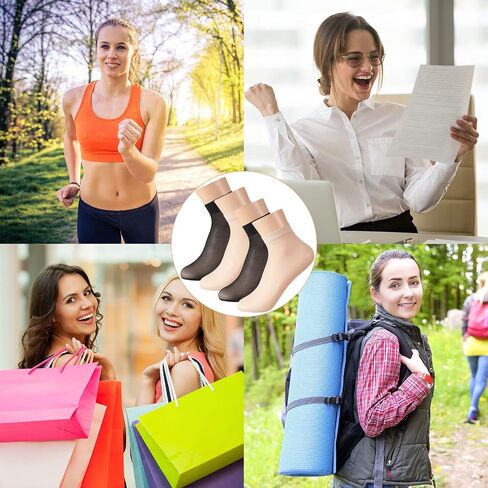 Geyoga 40 زوجًا من الجوارب النسائية الشفافة المصنوعة من النايلون للكاحل جوارب قصيرة شفافة ناعمة in Saudi Arabia