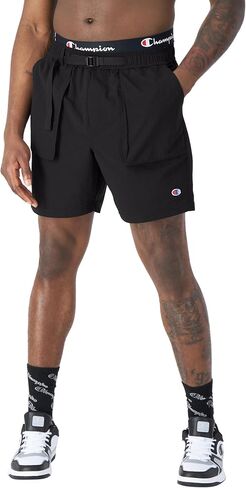 Champion Men's Hiking Shorts, Men's Nylon Belted Shorts, Outdoor Gear for Men, 7" in Saudi Arabia
