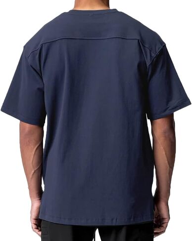 Magiftbox Cotton Gym Shirts Oversized Athletic Loose Workout t Shirts Short Sleeve for Men T68N in Saudi Arabia