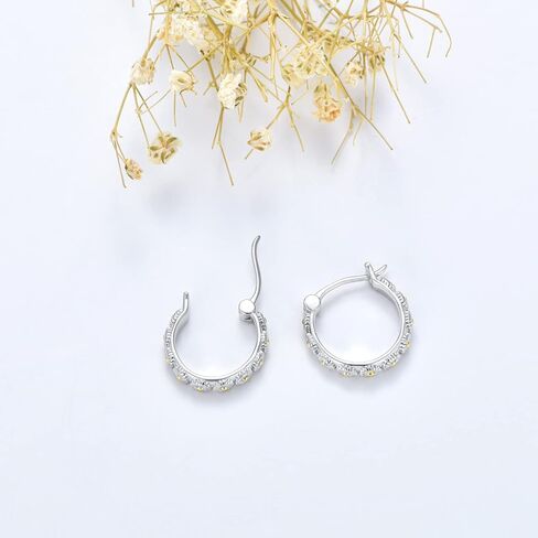 Mothers Day Gifts Raccoon/Koala/Sloth/Bear/Bee/Dinosaur/Hedgehog/Pig/Bunny/Fox/Wolf Hoop Earrings for Women Girls 925 Sterling Silver Animal Huggie Hoop Earrings Jewelry in Kuwait