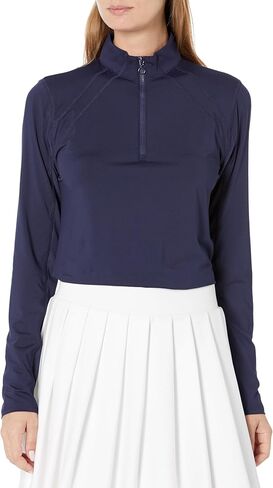 بي جي ايه تور قميص جولف باكمام طويلة للحماية من الشمس مع لوحات شبكية للنساء in Kuwait