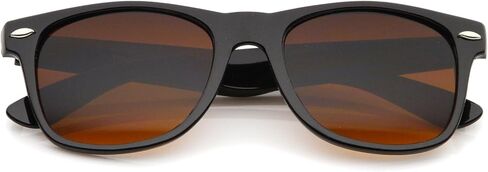 Blue Blocking Driving Horn Rimmed Sunglasses Amber Tinted Lens 54mm in Saudi Arabia