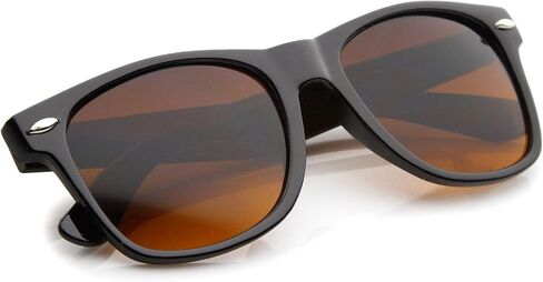 Blue Blocking Driving Horn Rimmed Sunglasses Amber Tinted Lens 54mm in Saudi Arabia
