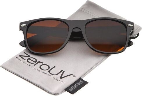 Blue Blocking Driving Horn Rimmed Sunglasses Amber Tinted Lens 54mm in Saudi Arabia
