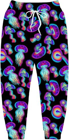 Joggers for Men Funny Pants Casual Track Pants Rave Outfit Athletic Trousers in Kuwait