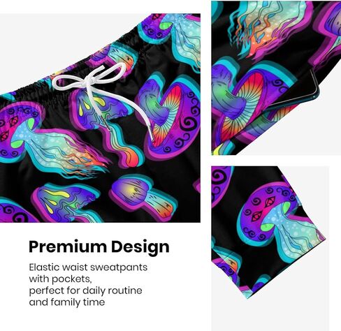 Joggers for Men Funny Pants Casual Track Pants Rave Outfit Athletic Trousers in Kuwait