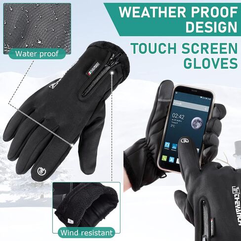 6 Pcs Winter Balaclava Face Mask with Ski Gloves Full Face Mask Warm Fleece Balaclava Touch Screen Gloves for Men Women in Saudi Arabia
