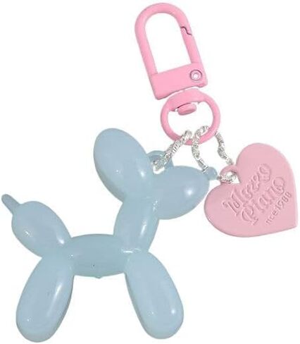 COLORFUL BLING Jelly Balloon Dog Keychain Accessories Backpack Pendant for Women in Kuwait