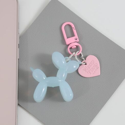 COLORFUL BLING Jelly Balloon Dog Keychain Accessories Backpack Pendant for Women in Kuwait
