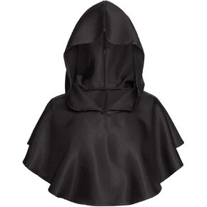 KOGOGO Monk Hood Medieval Friar Cowl Hat Wicca Pagan Cape with Cross in Kuwait