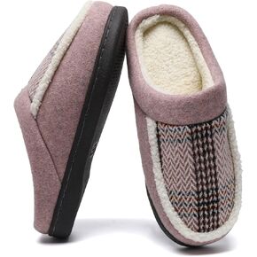 Guyarns Fuzzy Slippers for Women,Mens Clog Slippers,High-Density Memory Foam Warm House Shoes with Anti-Skid Sole for Ladies Indoor Outdoor in Kuwait