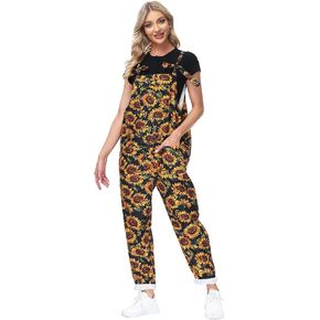 YADMISU Women's Casual Baggy Overalls Jumpsuit Summer Sleeveless Suspender Romper Pants with Pockets in Saudi Arabia