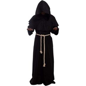 Gothden Medieval Renaissance Friar Cowl Robe Hooded Monk Robe Costume