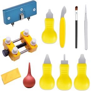 Aokelily Watch Battery Replacement Tool Kit with 11 Pcs of Watch Back Remover Tools for for Watch Back Remover Opener and Watch Repair Silver in Kuwait